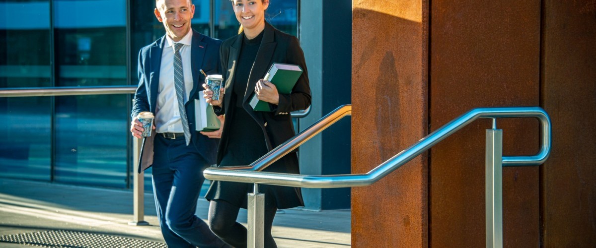 Lawyers leaving Shepparton Law Courts