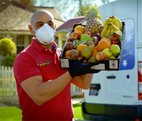 Fruit delivery with mask