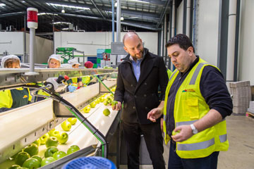 Michael Carrafa visiting a coolstore.